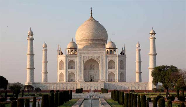 Taj Mahal en la India